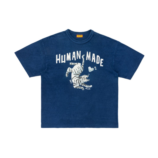 HUMAN MADE INDIGO DYED T-SHIRT IN-A