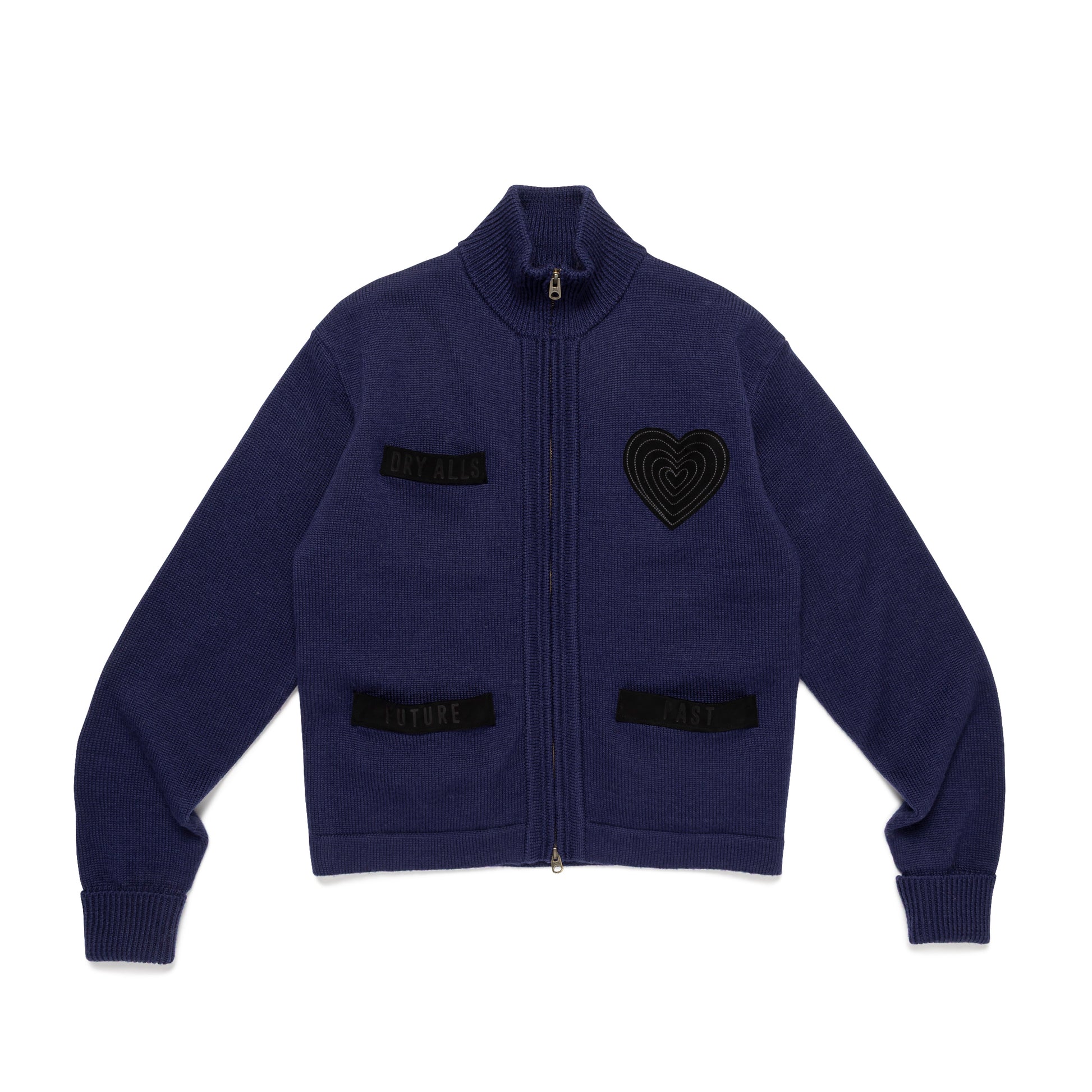HUMAN MADE ZIP-UP KNIT CARDIGANNY-A