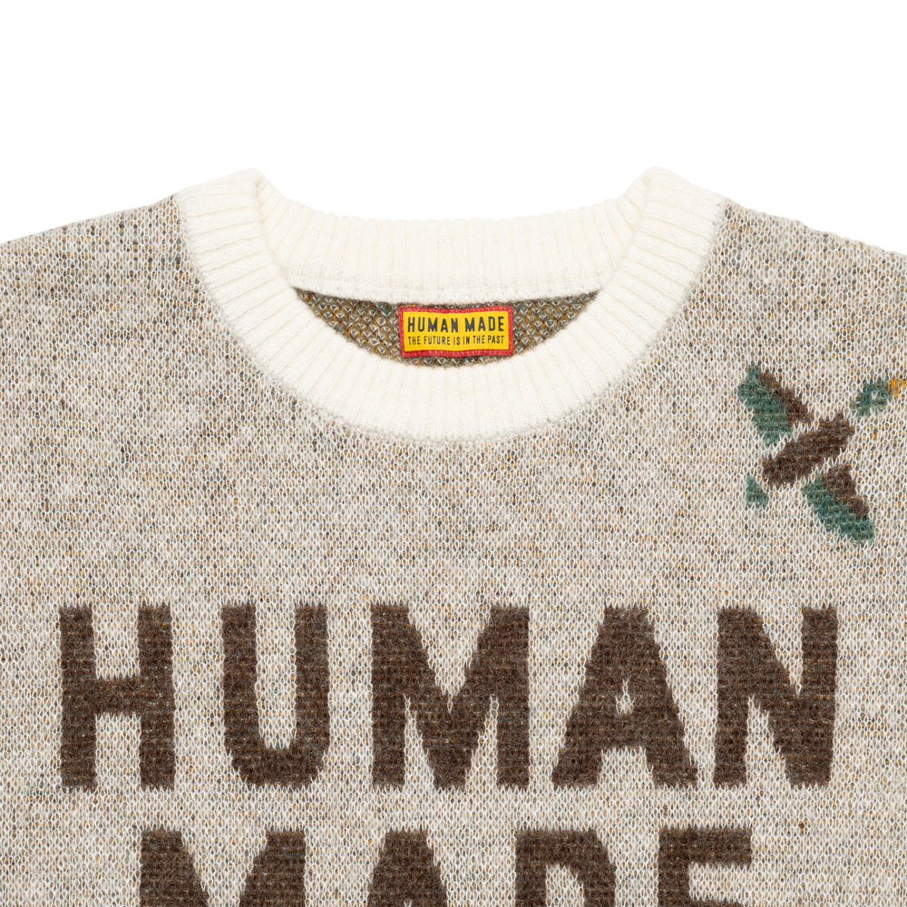 HUMAN MADE GRAPHIC KNIT SWEATERWH-C