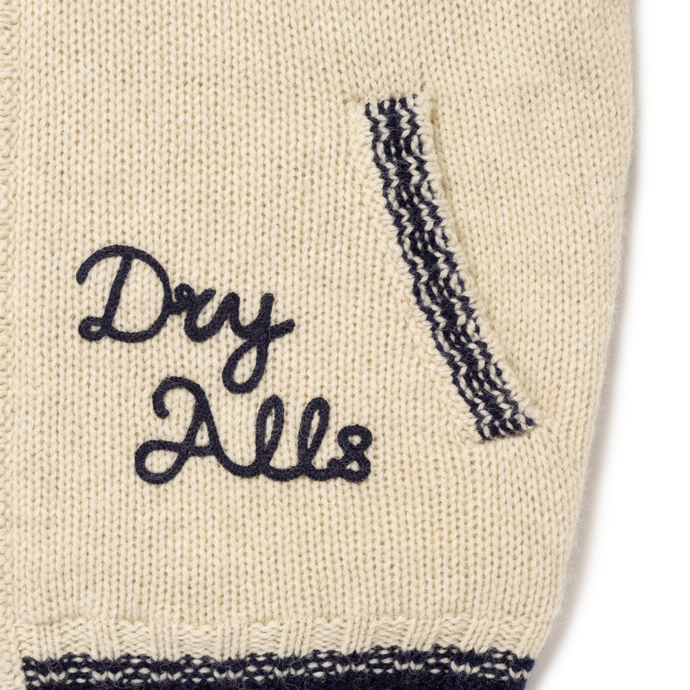 HUMAN MADE ZIP-UP KNIT JACKET WH-E