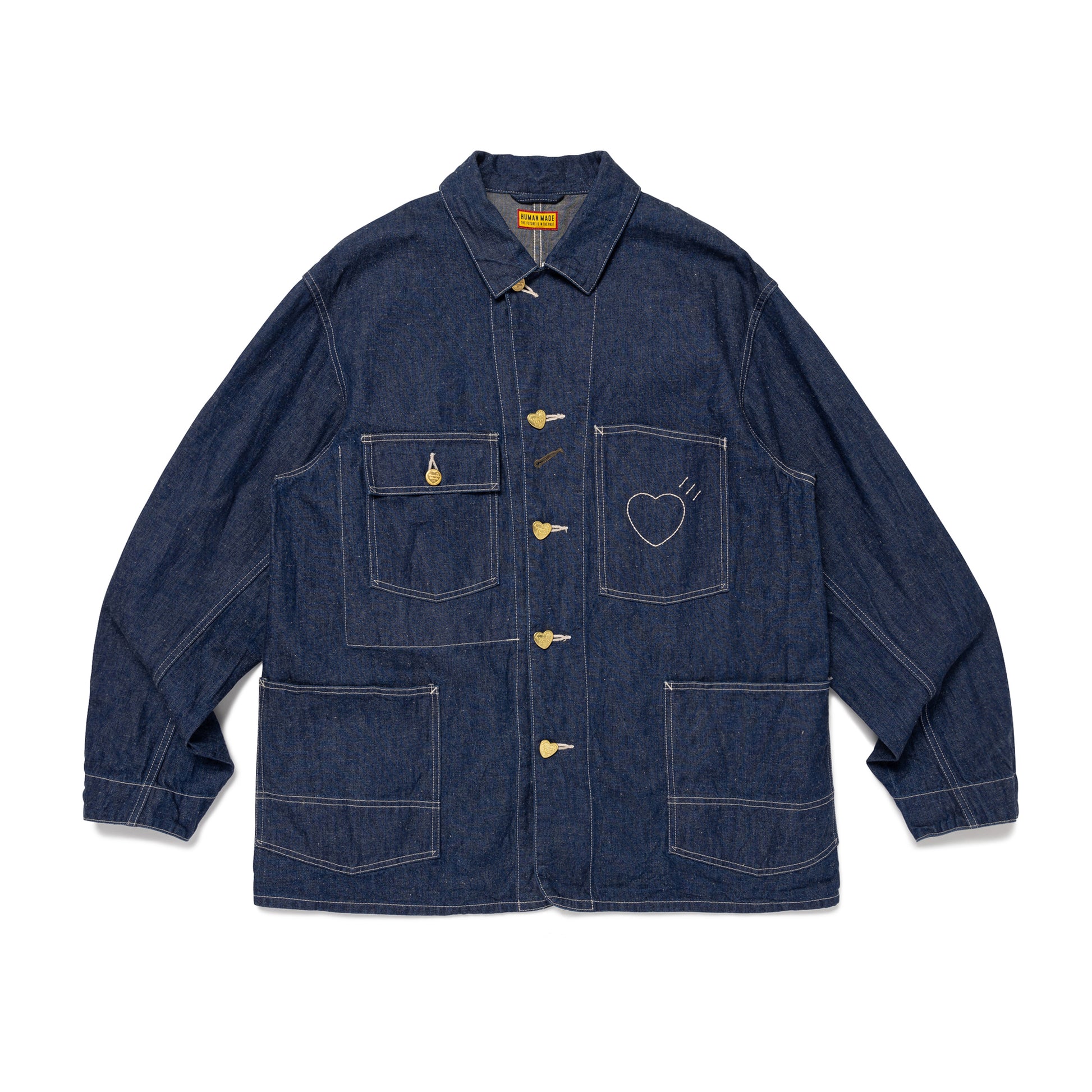HUMAN MADE DENIM COVERALL JACKETIN-A