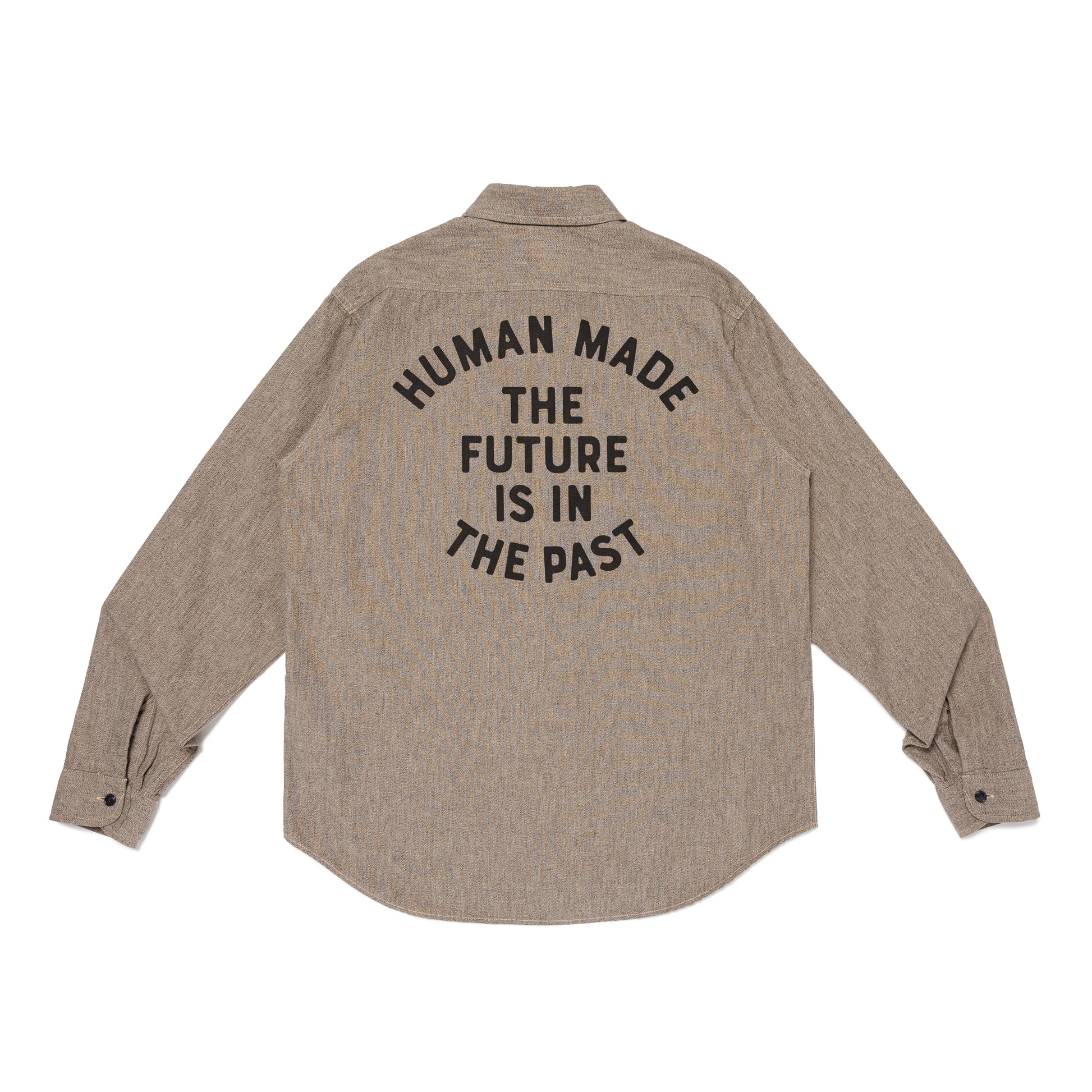 HUMAN MADE SALT & PEPPER WORK SHIRT GY-B