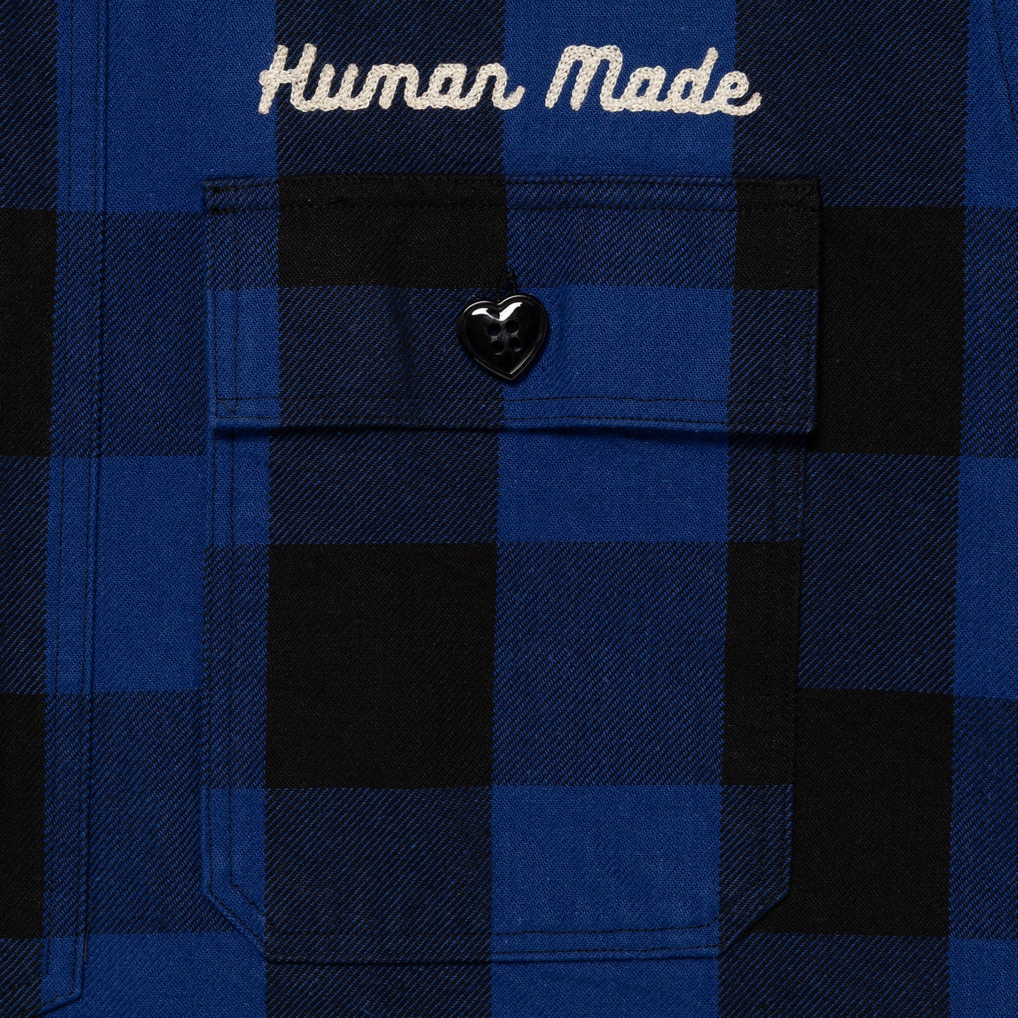 HUMAN MADE HM31-SH-009 CHECK HALF-ZIP SHIRT 1-D