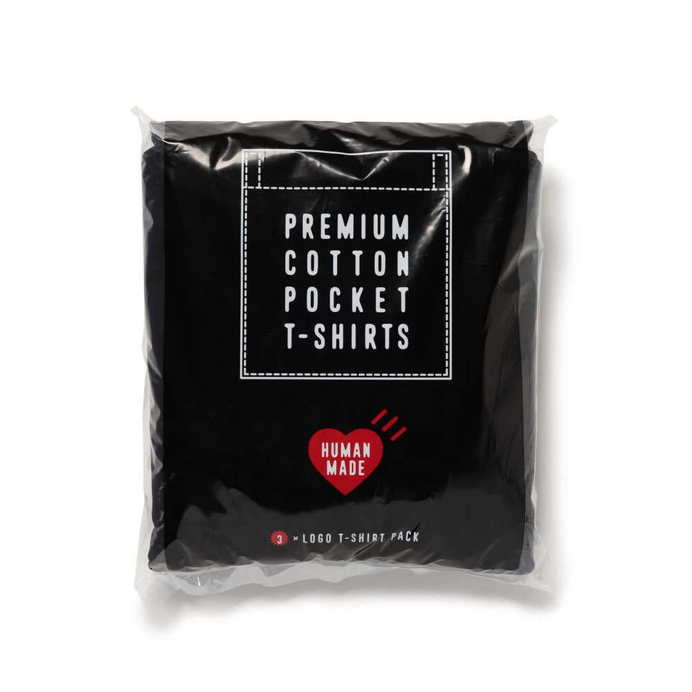 HUMAN MADE 3-PACK POCKET T-SHIRT SET BK-A