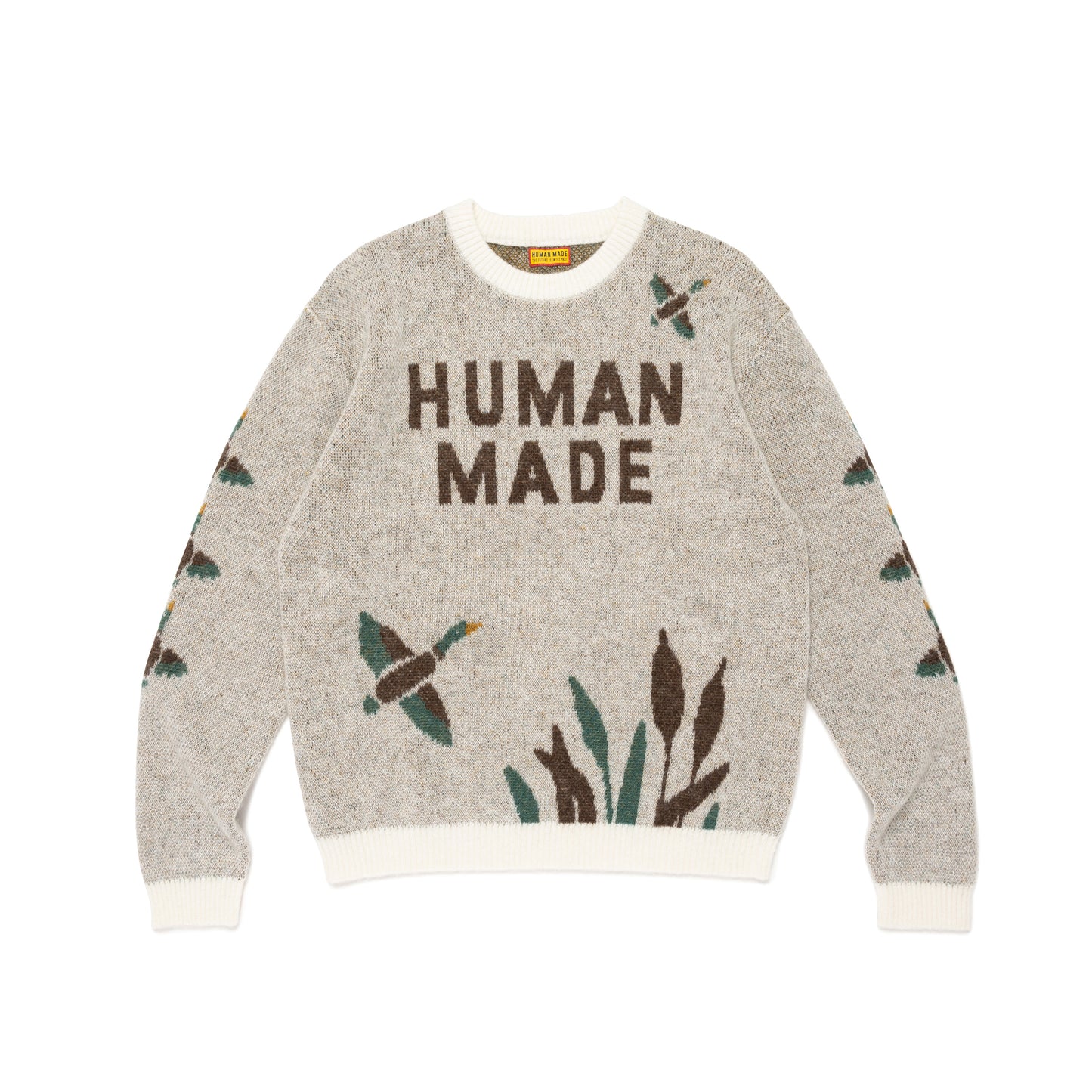 HUMAN MADE  GRAPHIC KNIT SWEATER WH-A