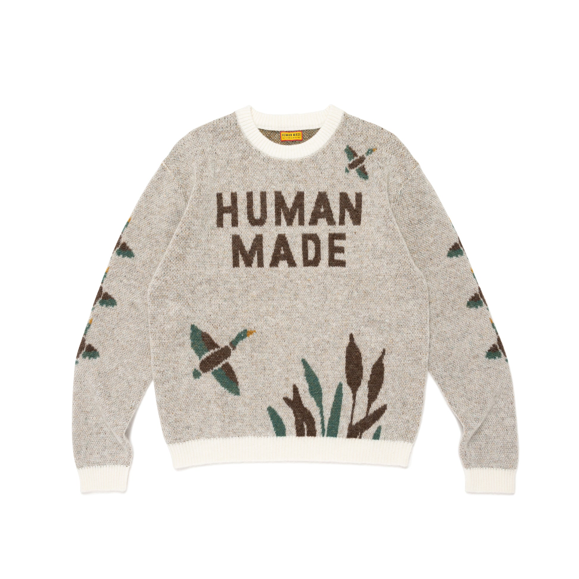 HUMAN MADE  GRAPHIC KNIT SWEATER WH-A