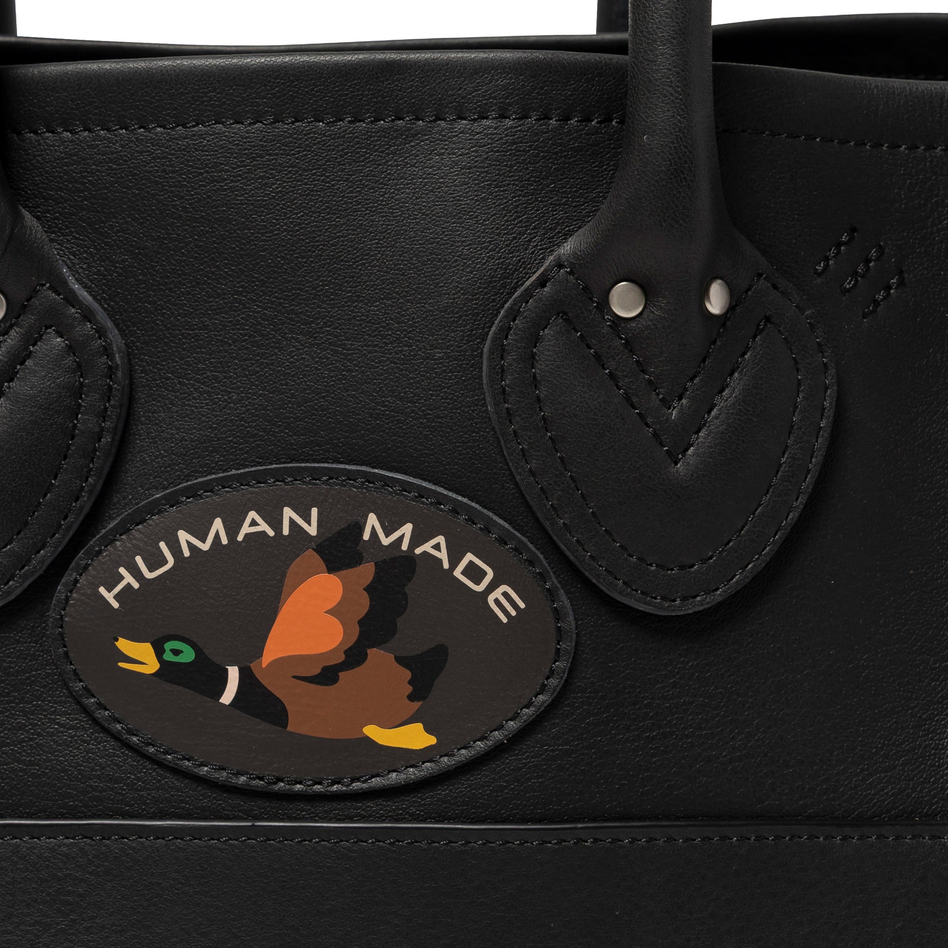 HUMAN MADE LEATHER TOTE BK-D