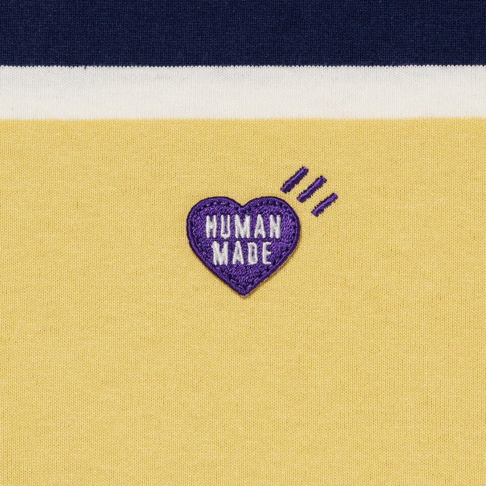 HUMAN MADE BORDER L_S T-SHIRT YE-C