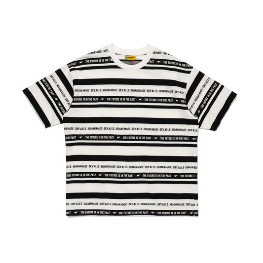 HUMAN MADE STRIPED T-SHIRT WH-A