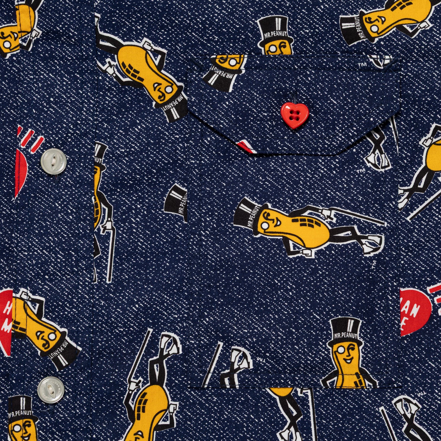 HUMAN MADE MR.PEANUT PRINTED SHIRT NY-C