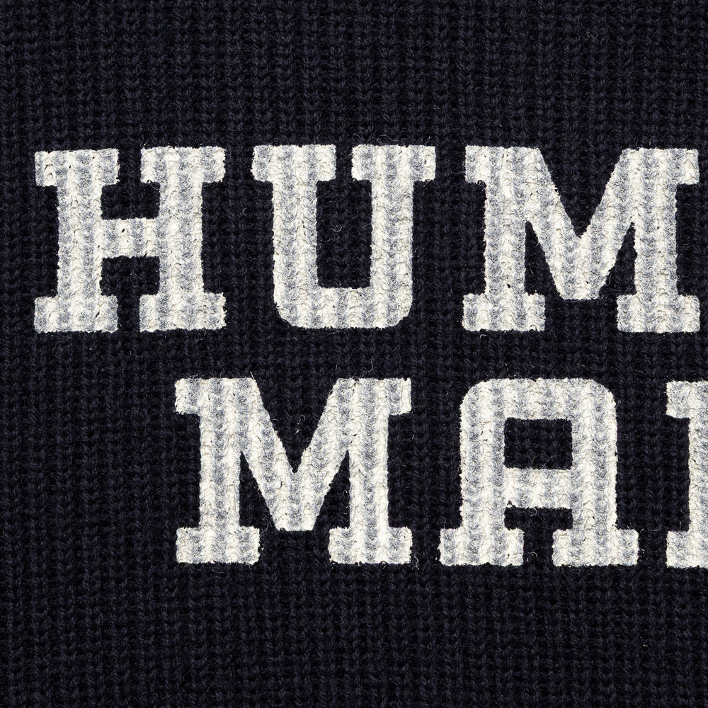 HUMAN MADE  MOC NECK KNIT SWEATER NY-D