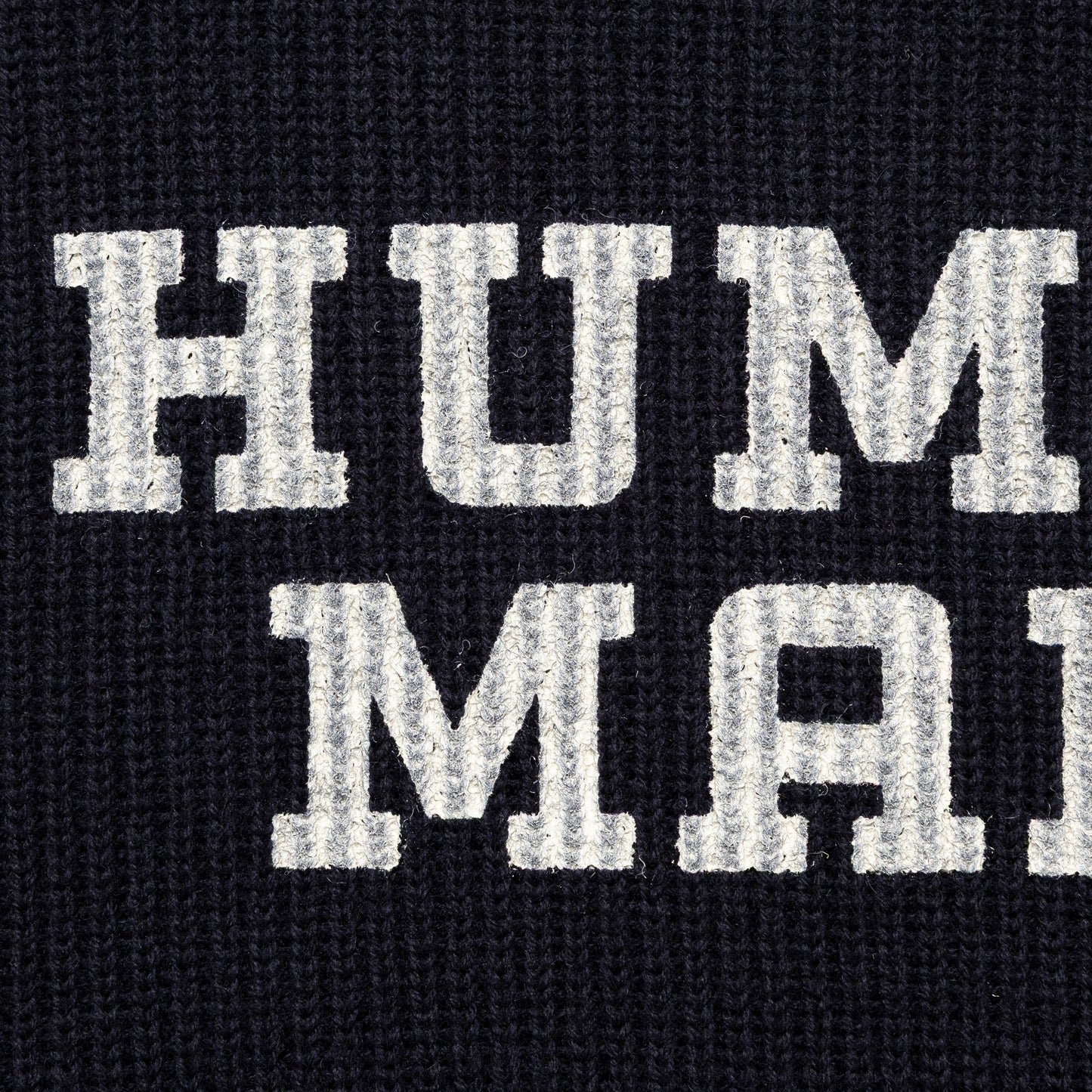 HUMAN MADE  MOC NECK KNIT SWEATER NY-D