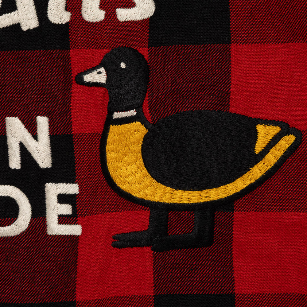 HUMAN MADE HM31-SH-009 CHECK HALF-ZIP SHIRT 3-F