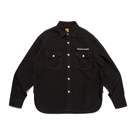 HUMAN MADE　　COTTON TWILL SHIRT BK-A