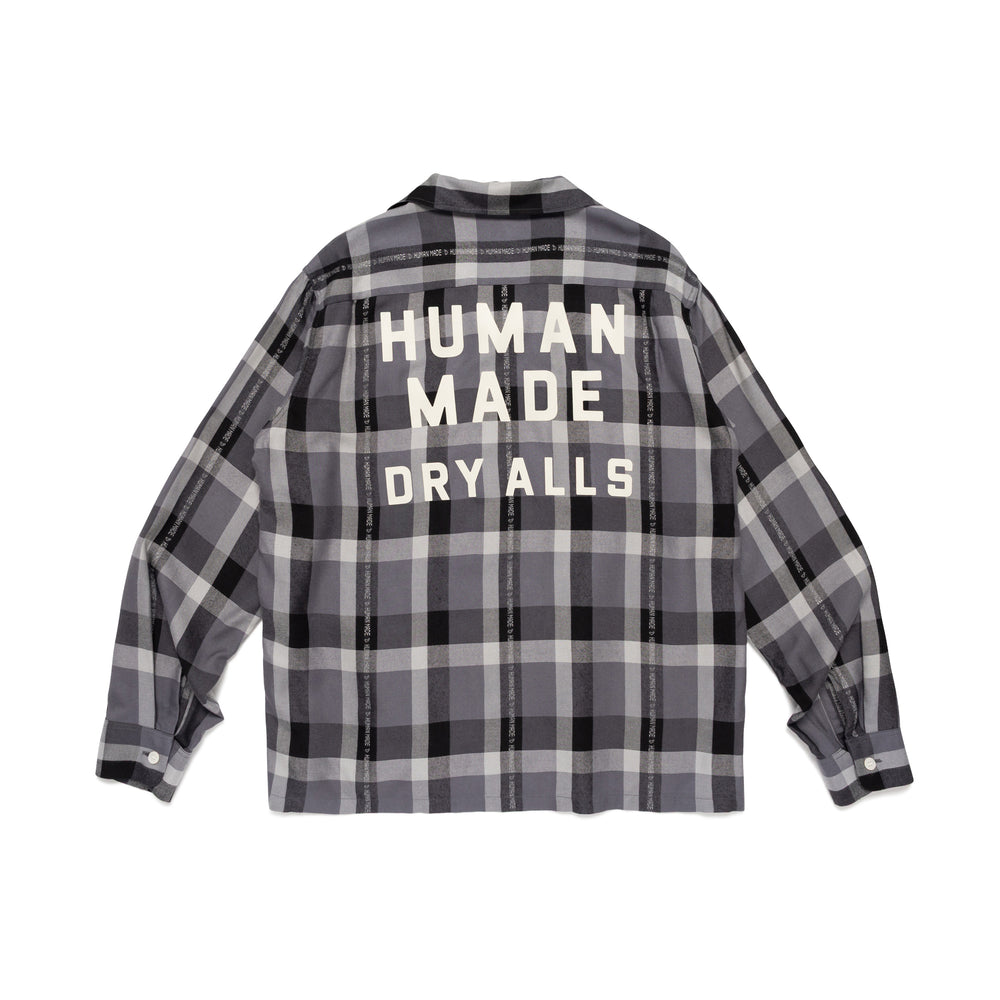 HUMAN MADE OPEN COLLAR CHECK SHIRT BK-B