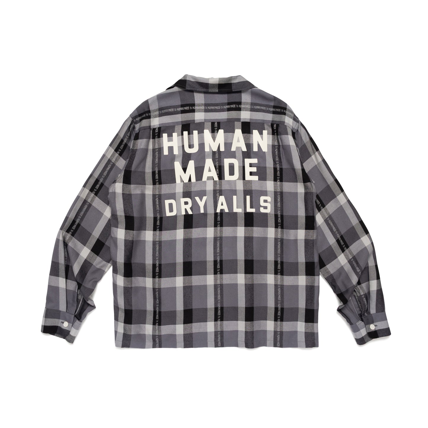 HUMAN MADE OPEN COLLAR CHECK SHIRT BK-B