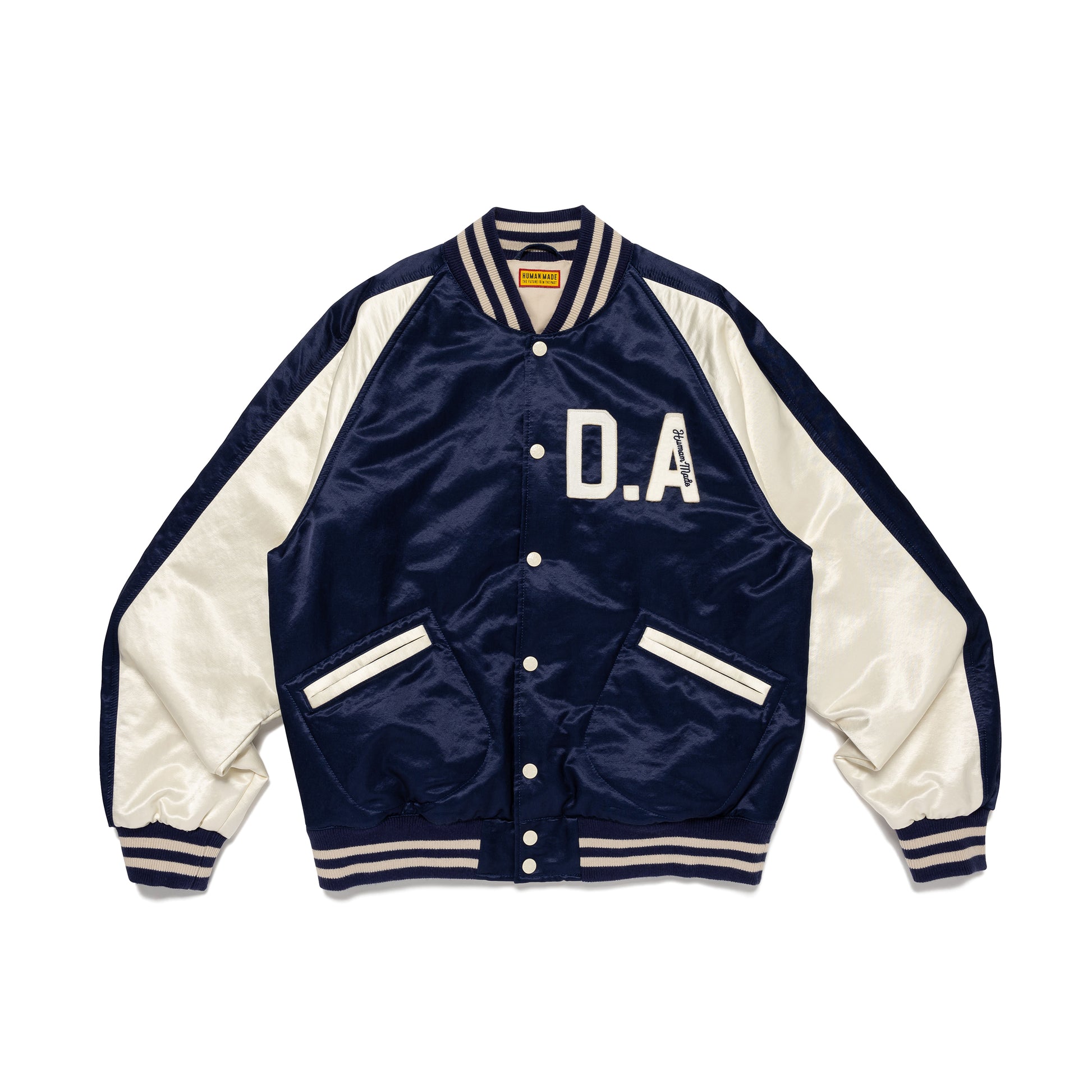 HUMAN MADE SATIN VARSITY JACKET NY-A