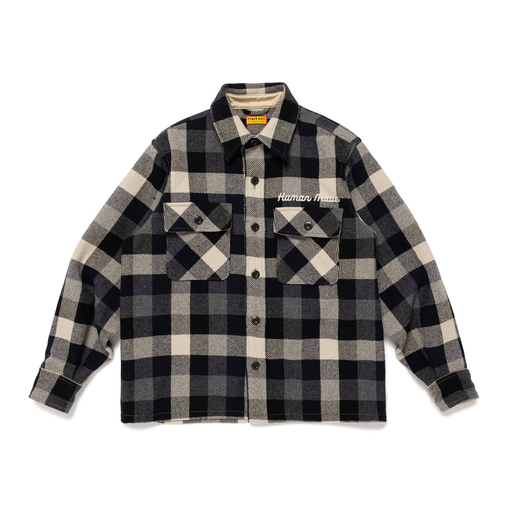 HUMAN MADE WOOL CHECK SHIRT JACKET BK-A