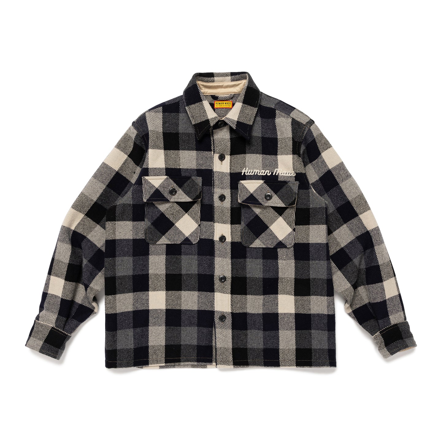 HUMAN MADE WOOL CHECK SHIRT JACKET BK-A