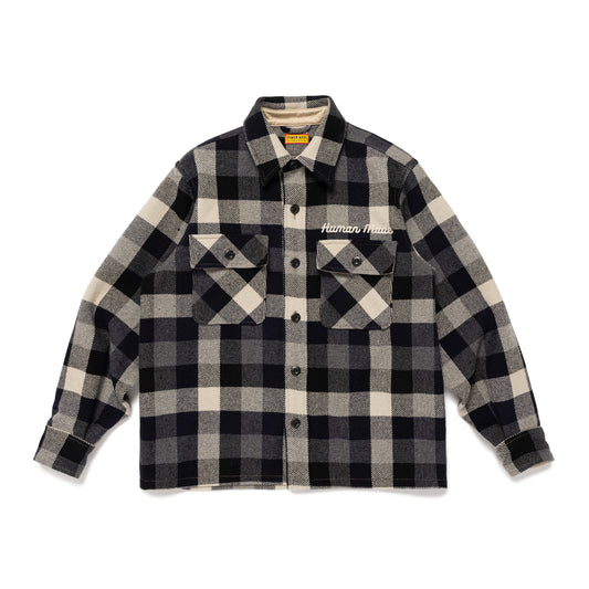 HUMAN MADE WOOL CHECK SHIRT JACKET BK-A