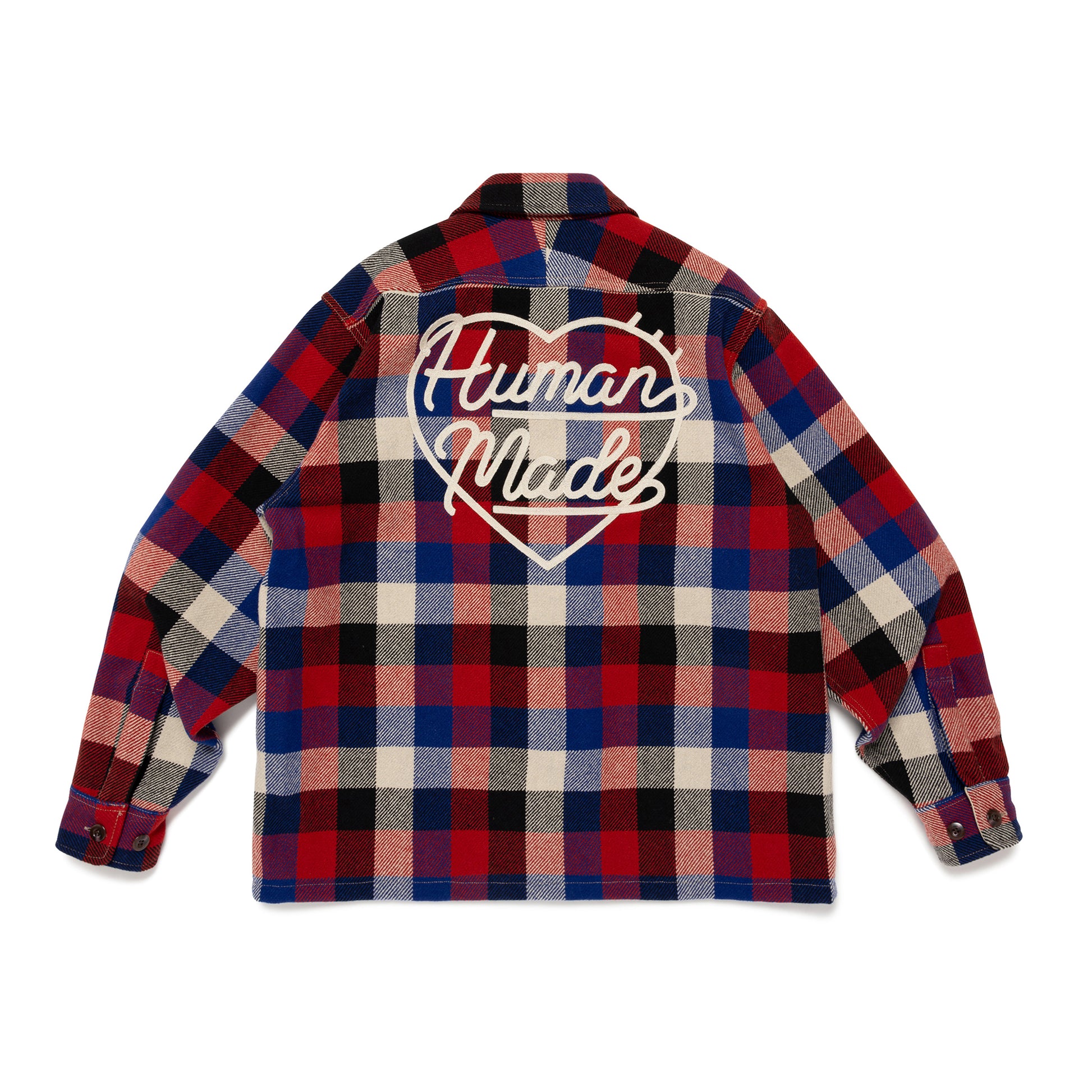 HUMAN MADE WOOL CHECK SHIRT JACKET RD-B