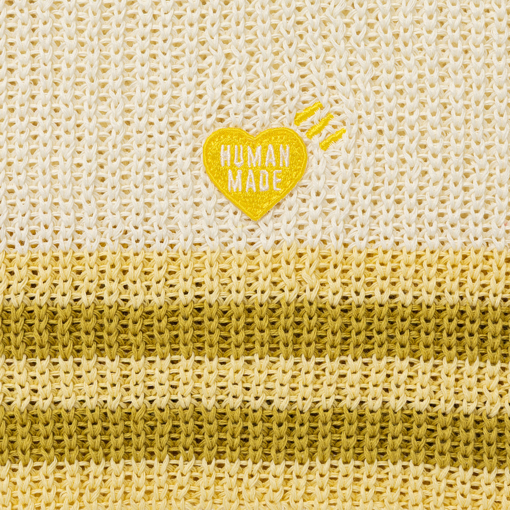HUMAN MADE STRIPED SS KNIT YE-C