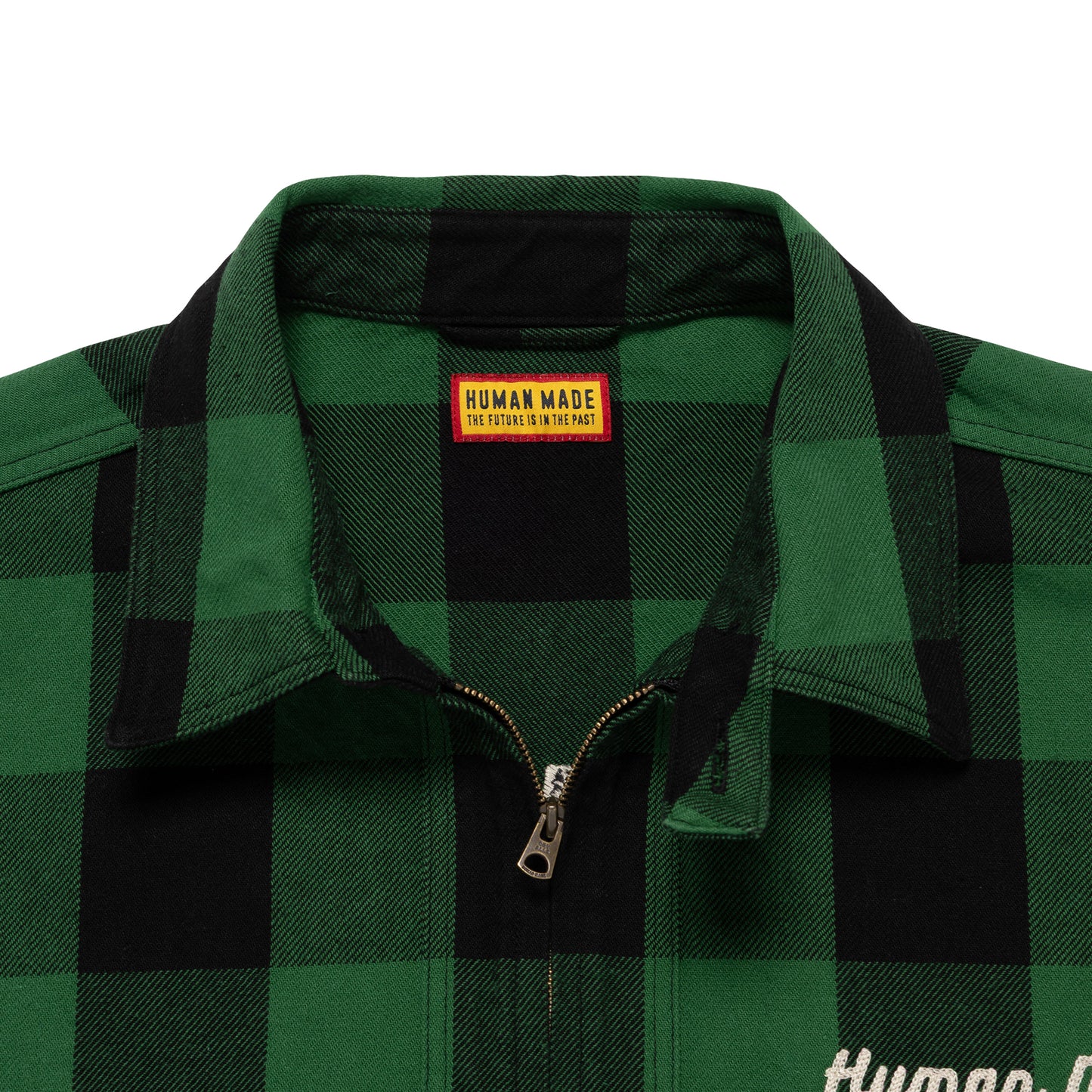 HUMAN MADE HM31-SH-009 CHECK HALF-ZIP SHIRT 2-C