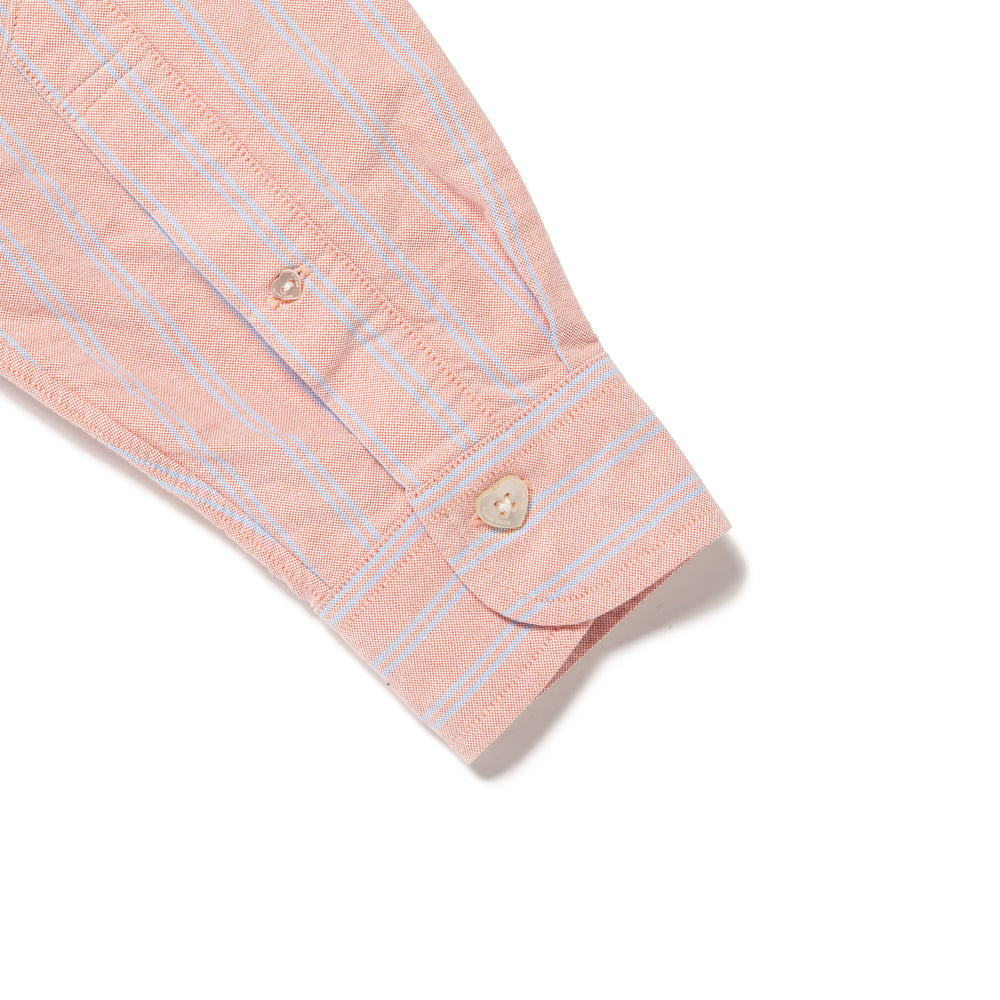 HUMAN MADE STRIPED OXFORD BD LS SHIRT RD-G