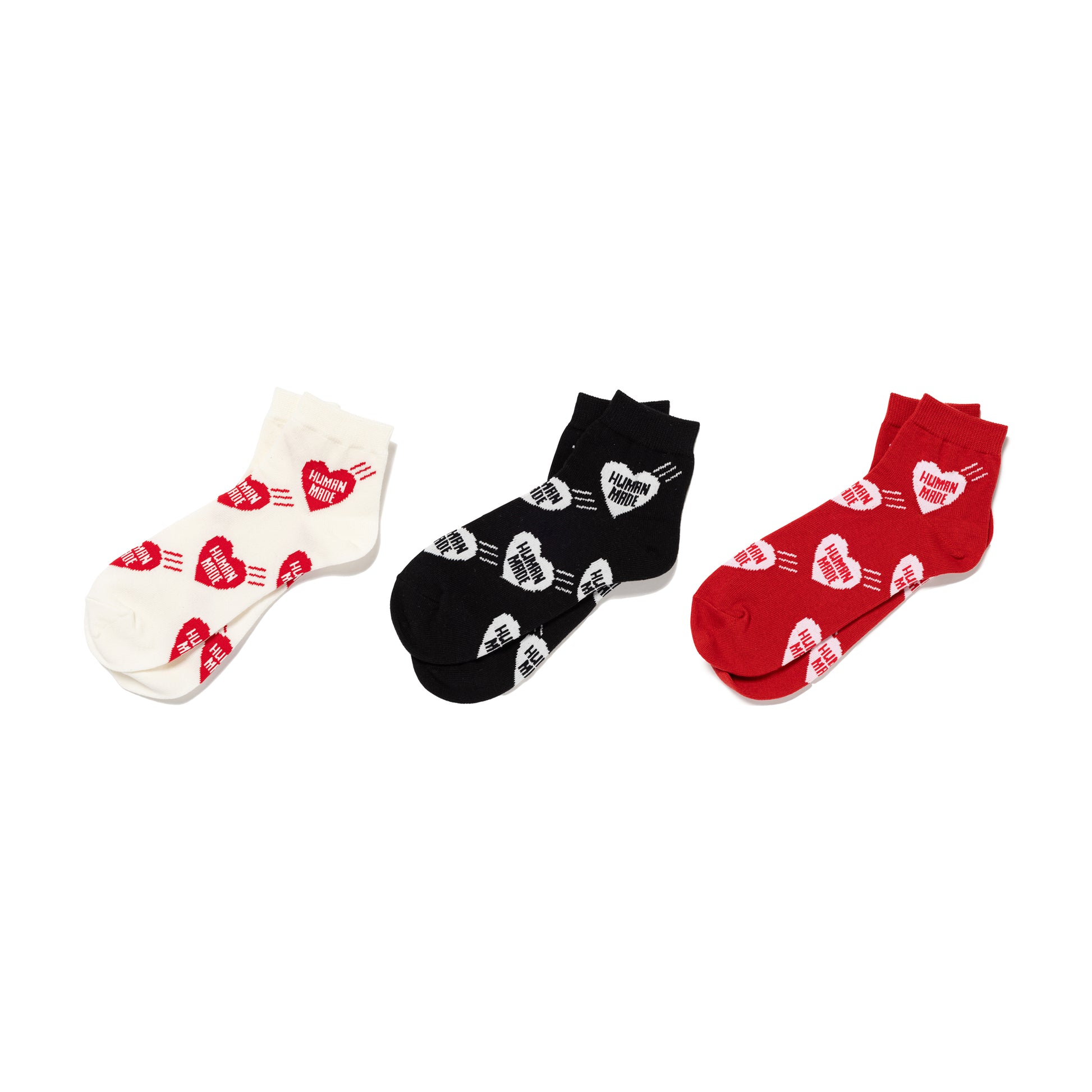 HUMAN MADE  HEART SHORT SOCKS