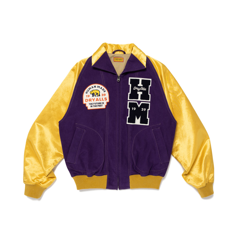 HUMAN MADE SATIN VARSITY JACKET PP-A