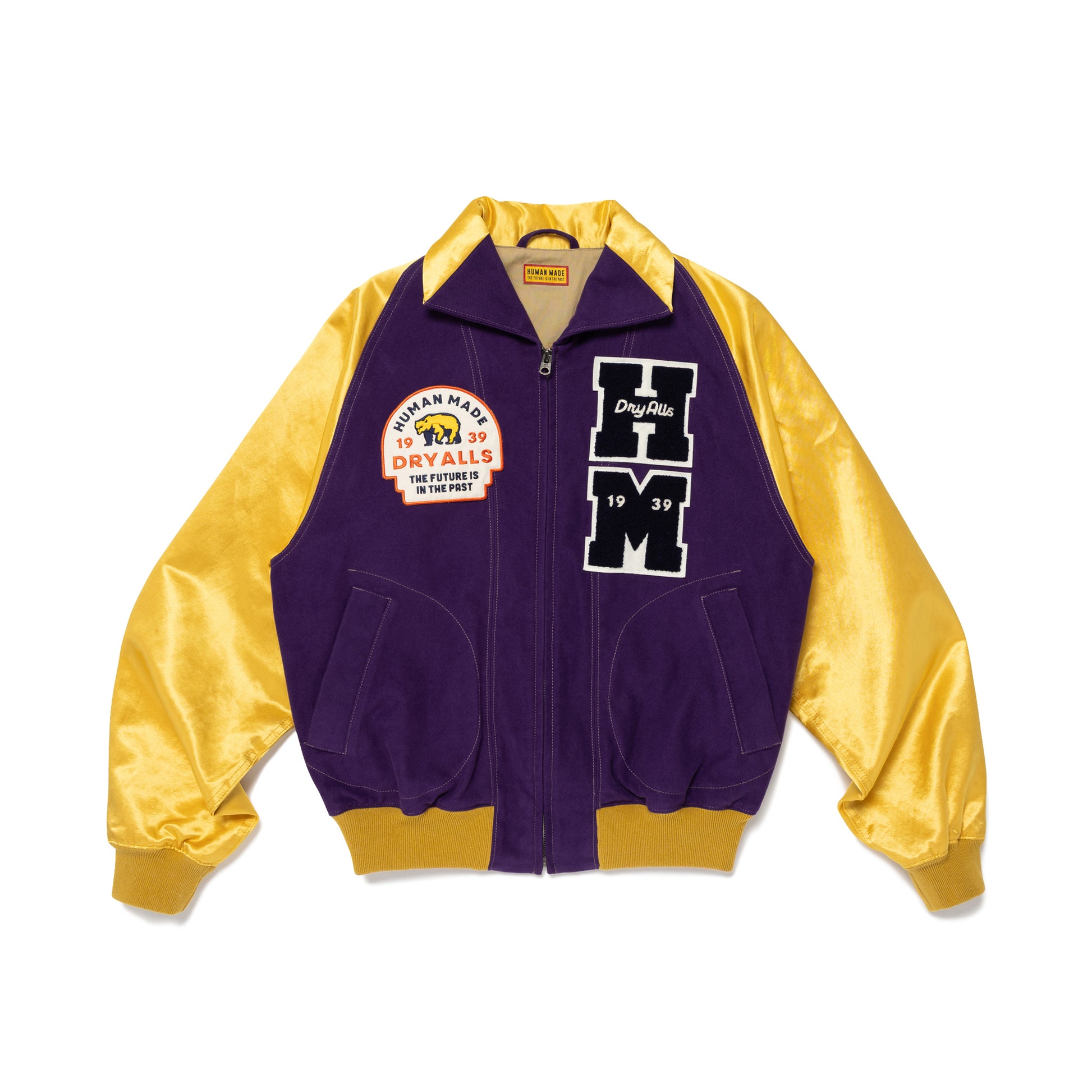 HUMAN MADE SATIN VARSITY JACKET PP-A