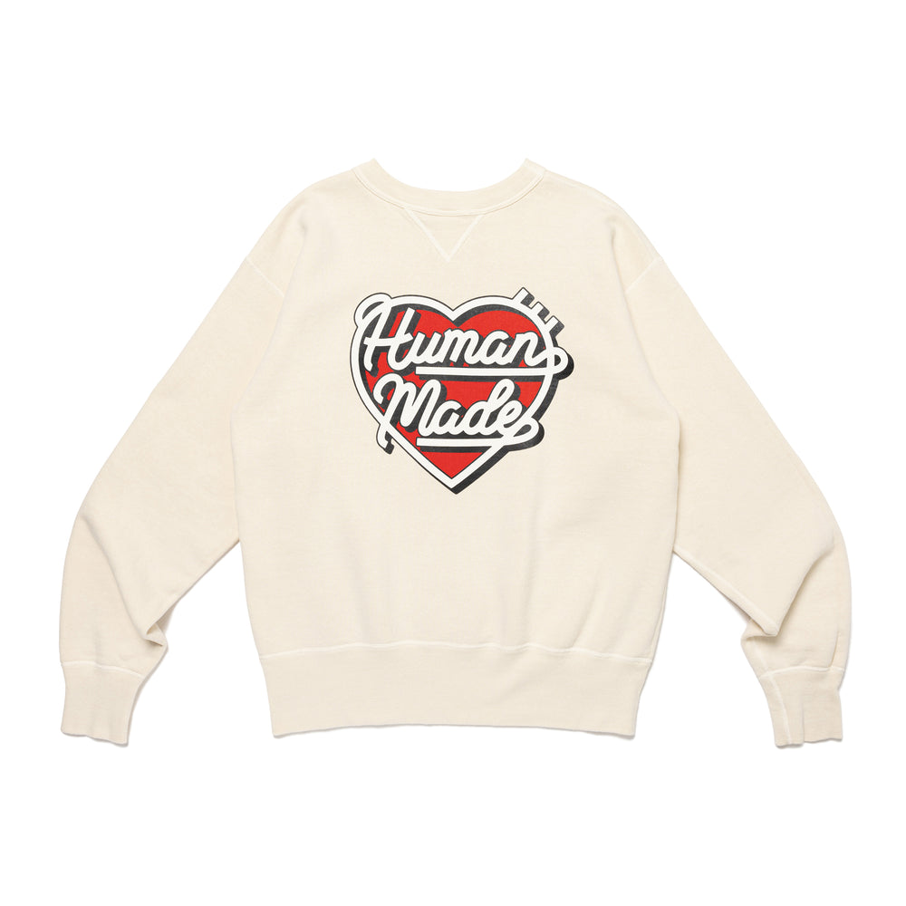 HUMAN MADE TSURIAMI HEART SWEATSHIRT WH-A