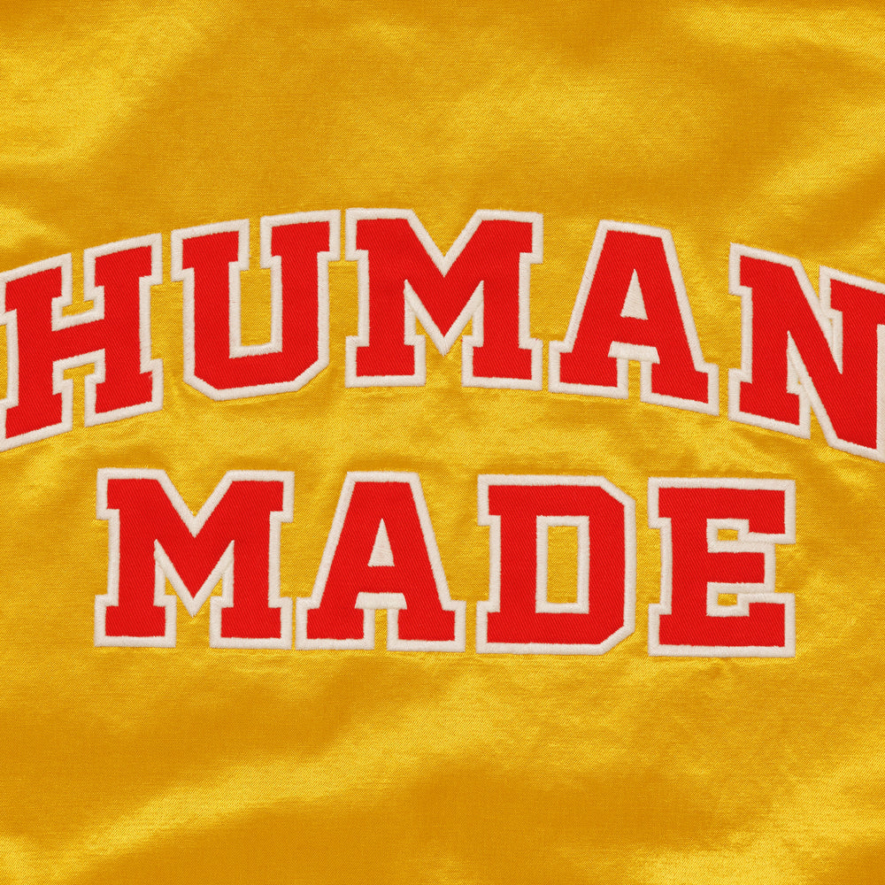 HUMAN MADE SATIN HALF-ZIP SHIRT YE-E