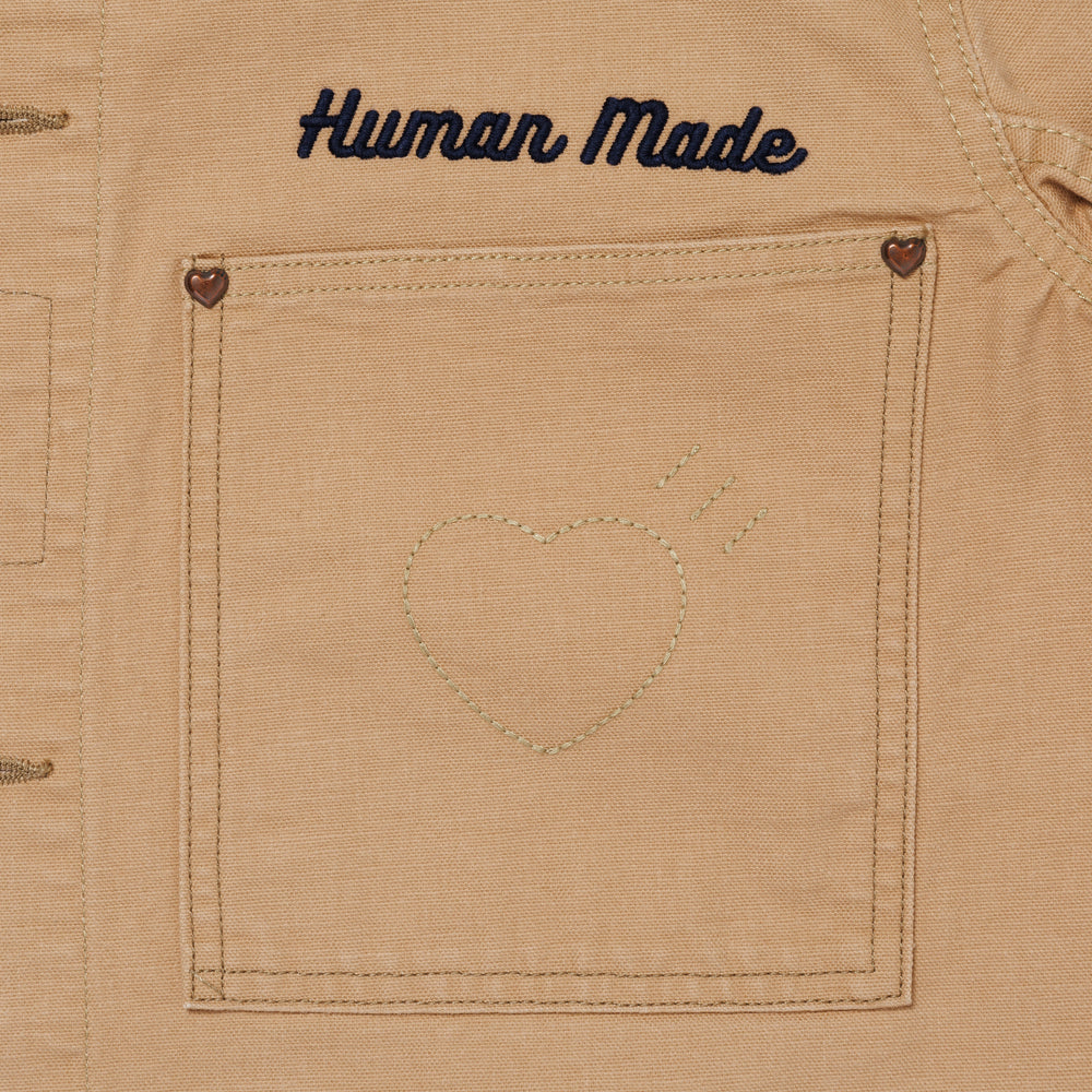 HUMAN MADE WASHED DUCK COVERALL JACKET BE-D