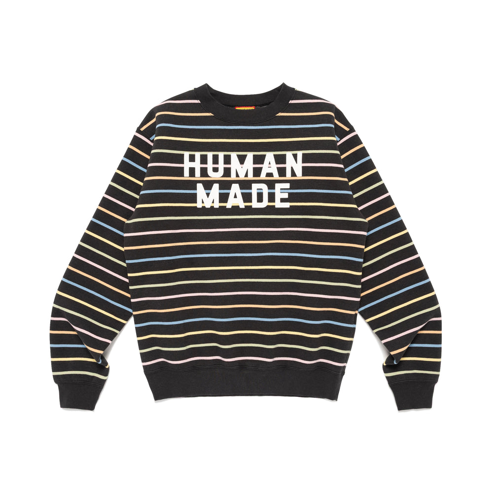 HUMAN MADE MULTI STRIPED SWEATSHIRT BK-A