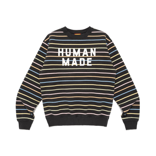 HUMAN MADE MULTI STRIPED SWEATSHIRT BK-A