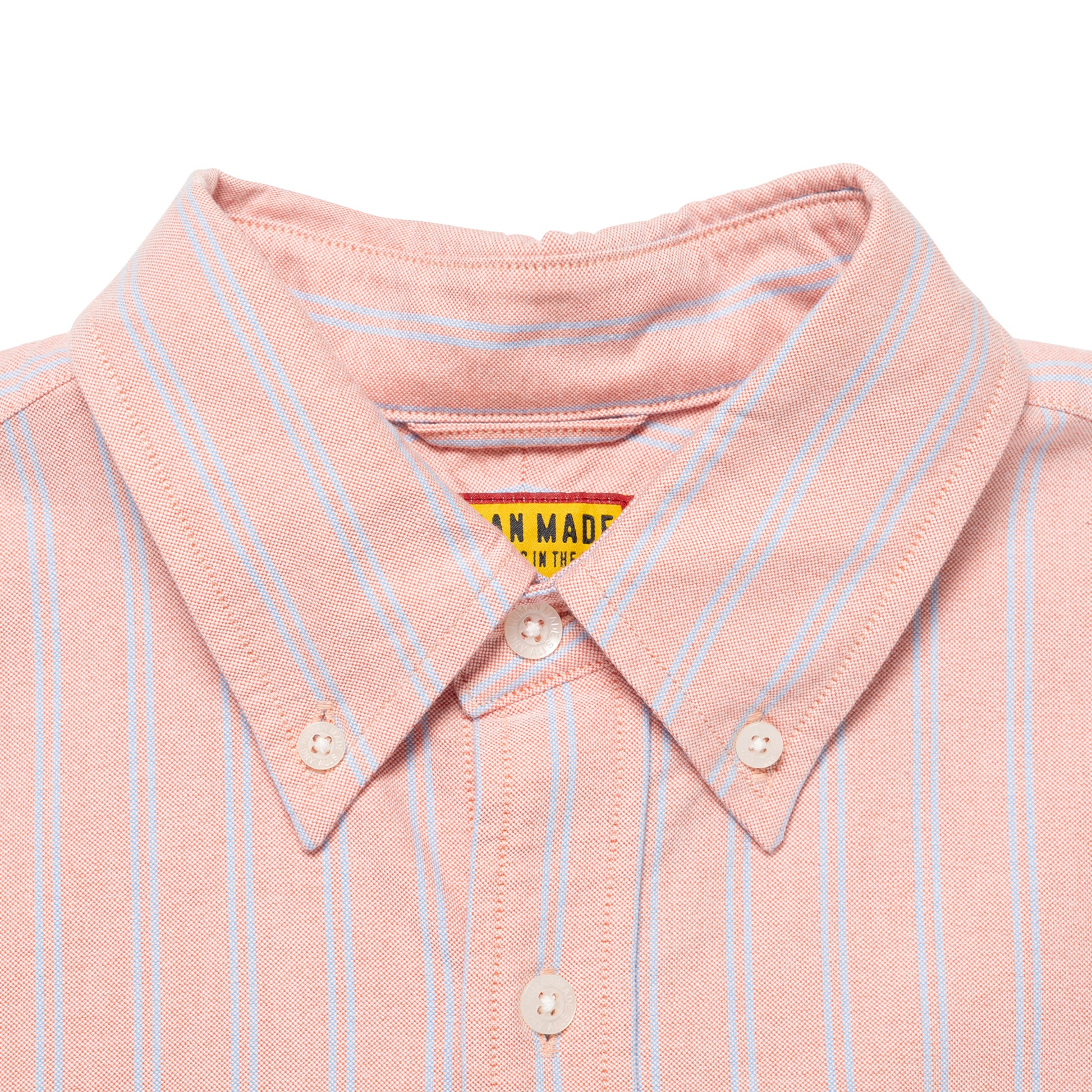 HUMAN MADE STRIPED OXFORD BD LS SHIRT RD-C