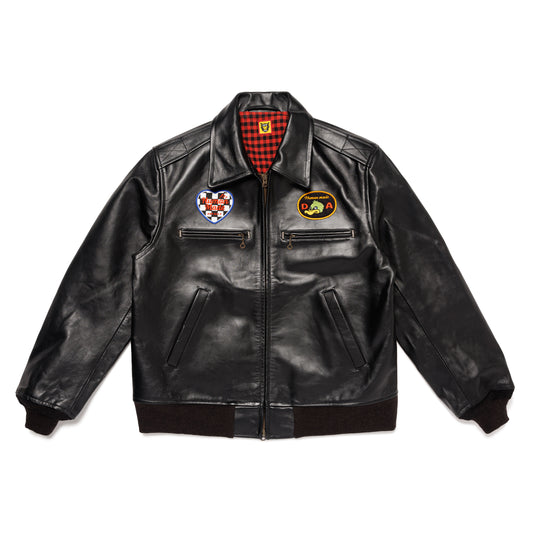 HUMAN MADE　　LEATHER JACKET BK-A