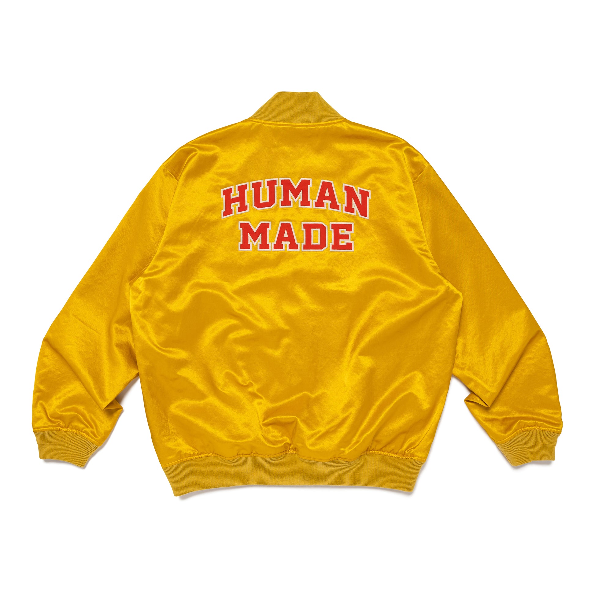 HUMAN MADE SATIN HALF-ZIP SHIRT YE-B