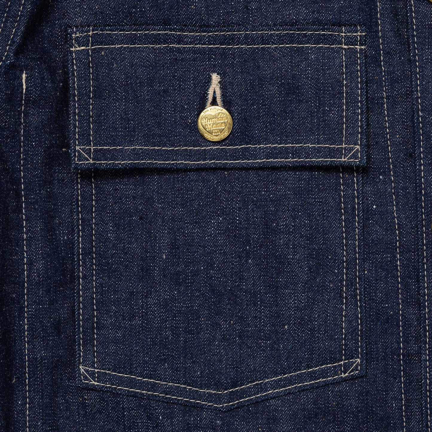 HUMAN MADE DENIM COVERALL PAST IN-E