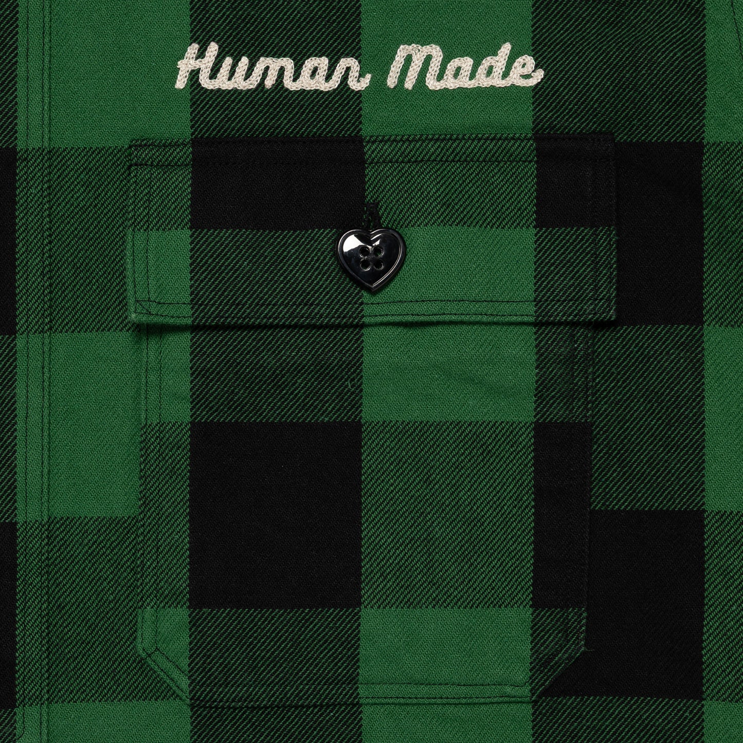 HUMAN MADE HM31-SH-009 CHECK HALF-ZIP SHIRT 2-D
