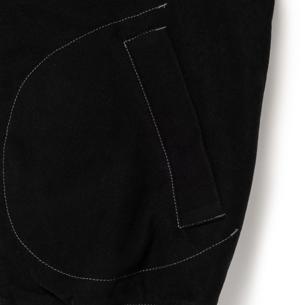 HUMAN MADE SATIN VARSITY JACKET BK-D