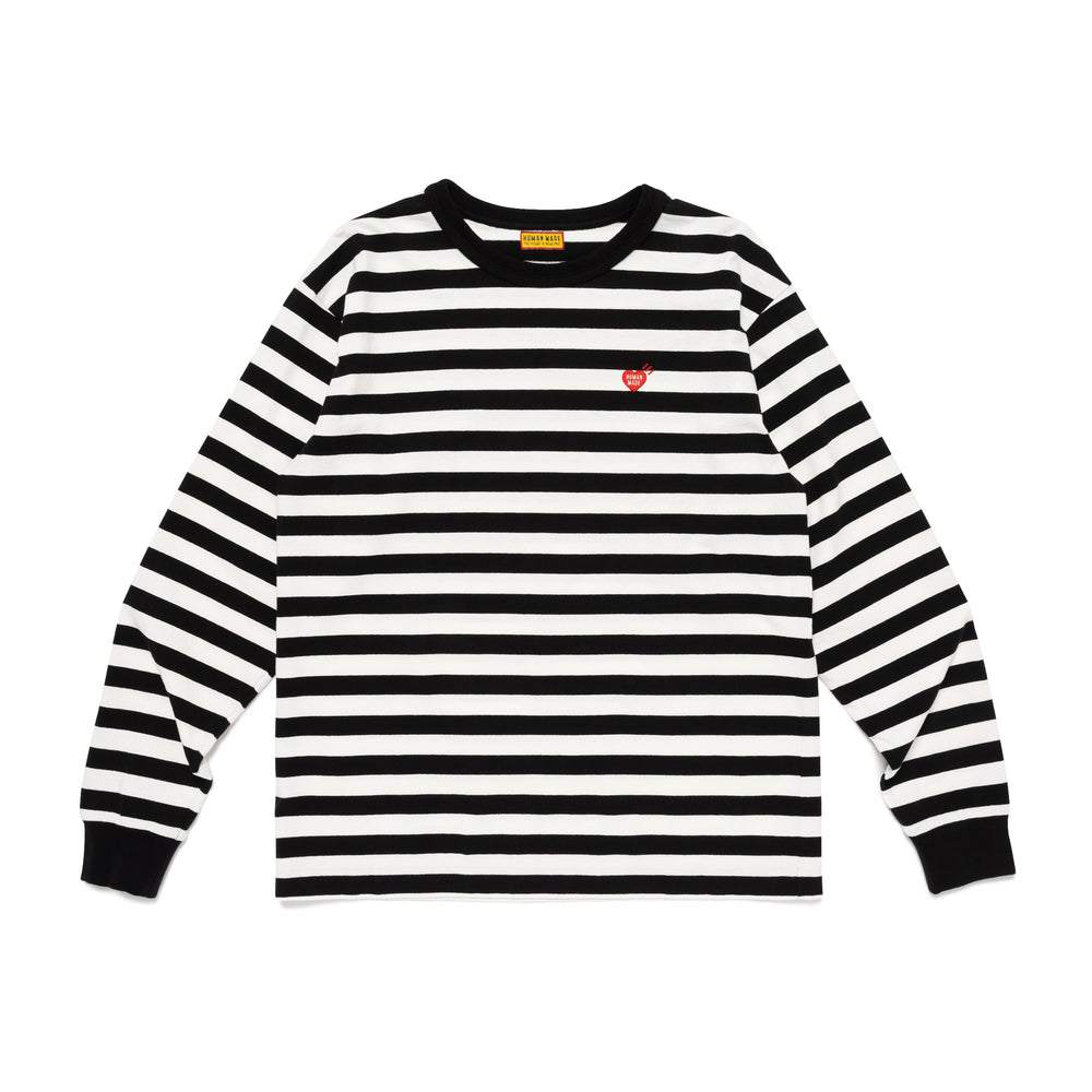 HUMAN MADE  STRIPED L/S T-SHIRT WH-A