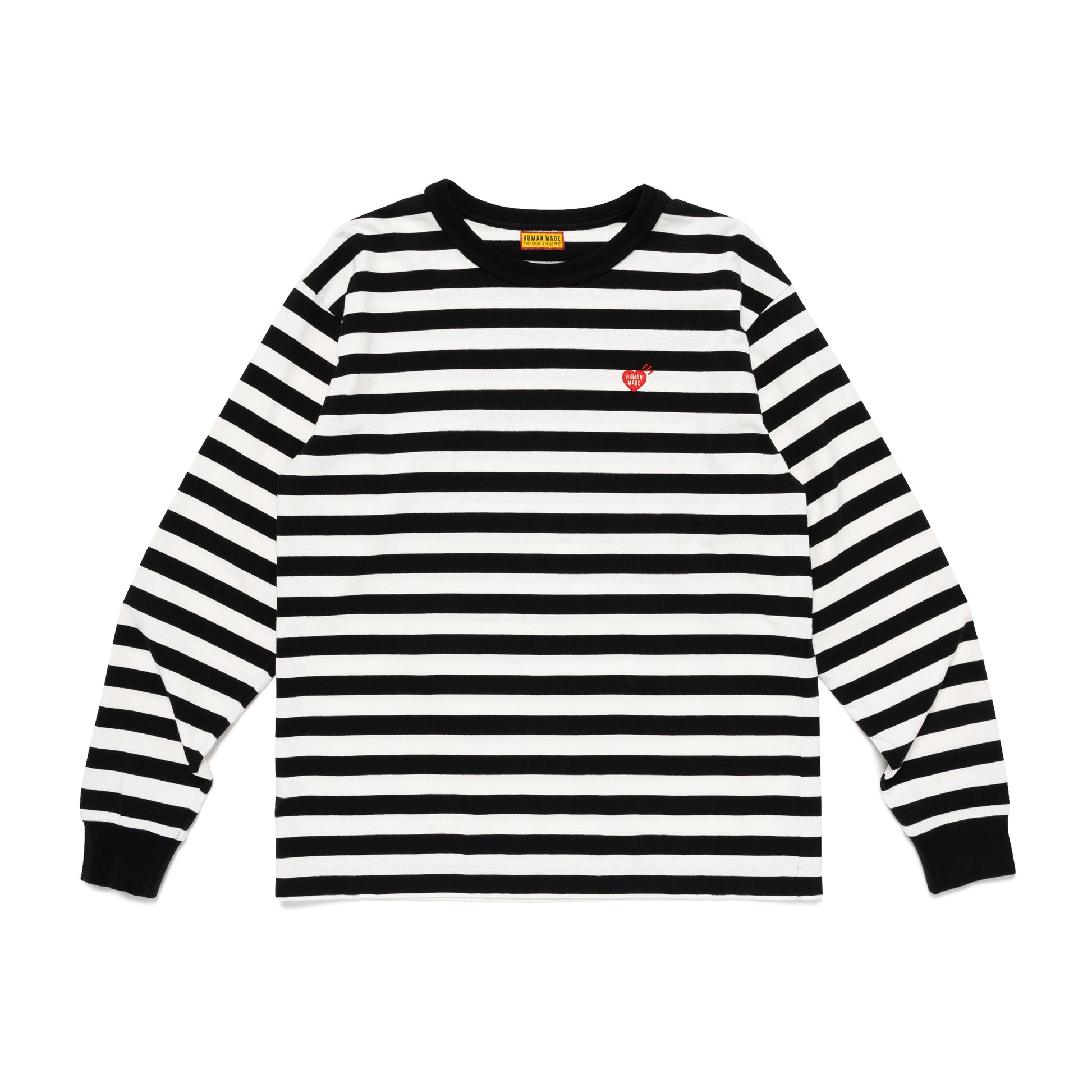 HUMAN MADE  STRIPED L/S T-SHIRT WH-A