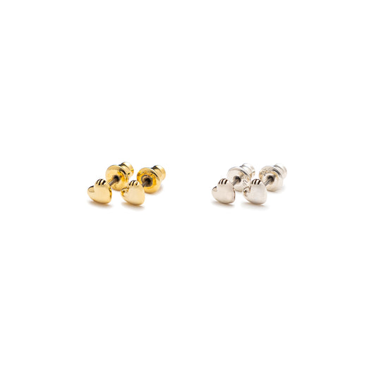 HUMAN MADE HEART SILVER EARRING