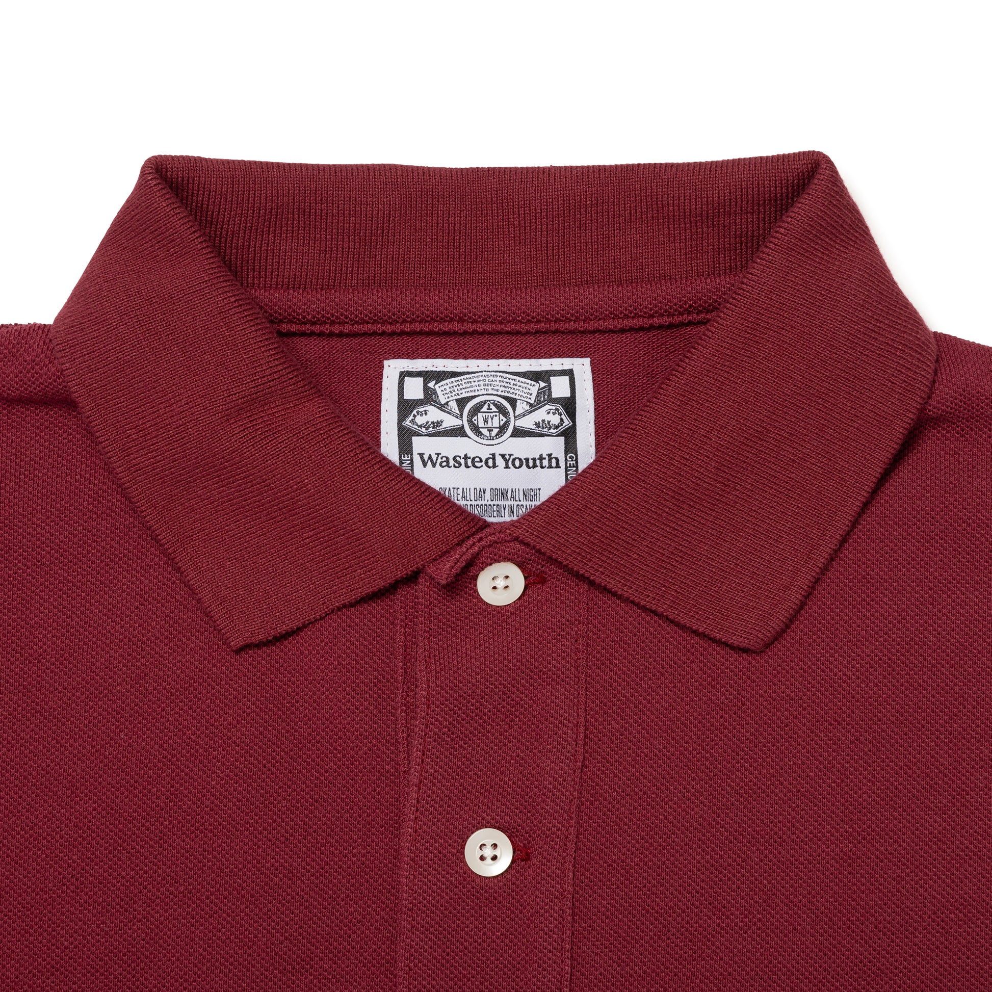Wasted Youth BIG POLO SHIRT RD-C       

     
      
    