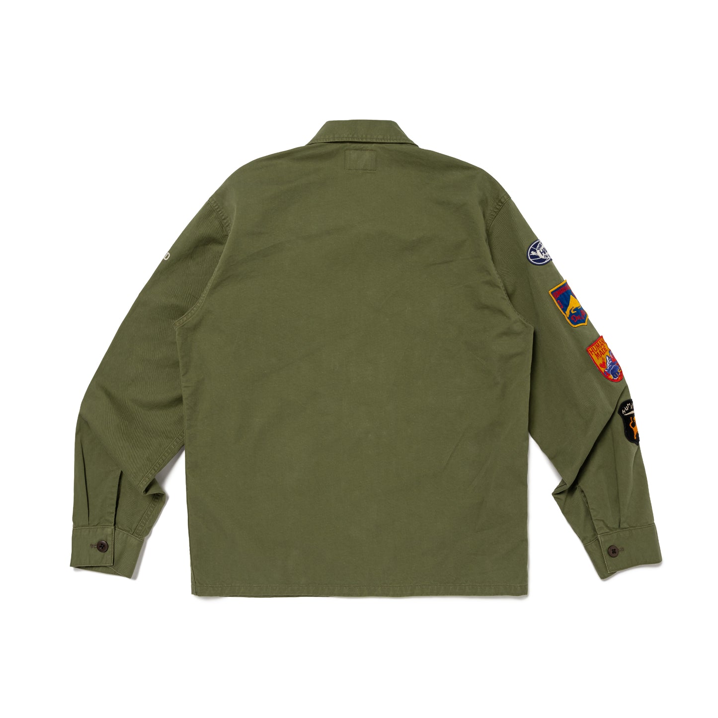 HUMAN MADE PATCHED MILITARY SHIRT OD-B