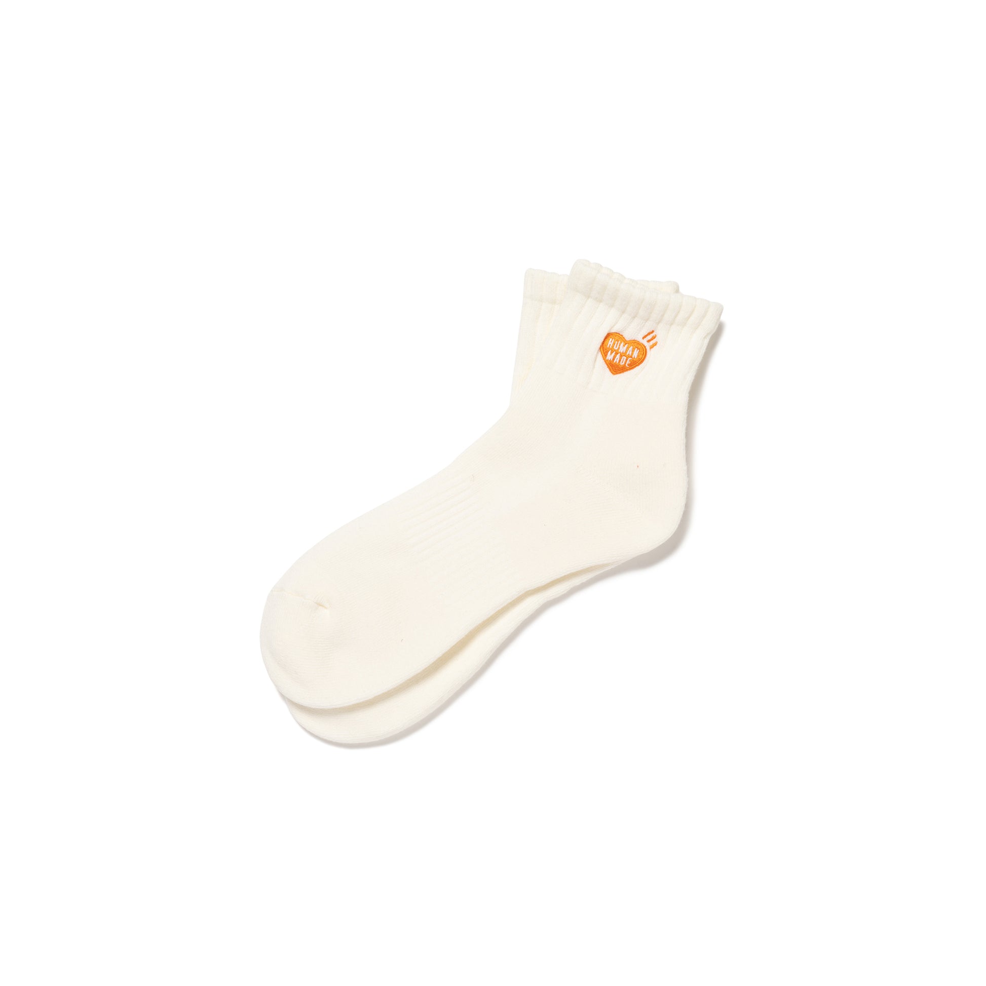 HUMAN MADE SHORT PILE SOCKS WH-B