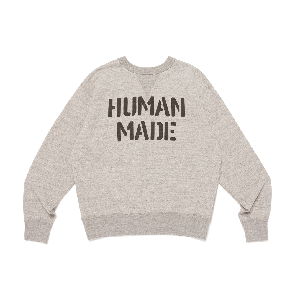 HUMAN MADE MILITARY SWEATSHIRT GY-B