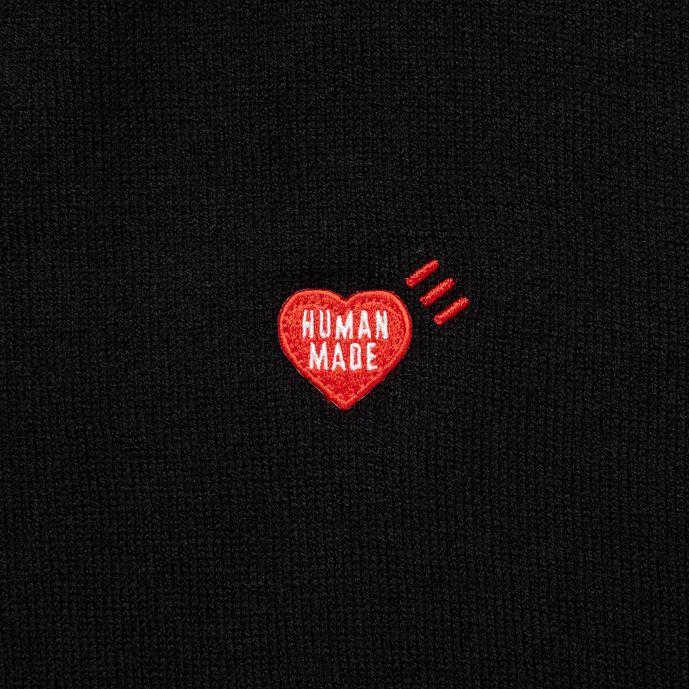 HUMAN MADE HEART BADGE KNIT SWEATER BK-D